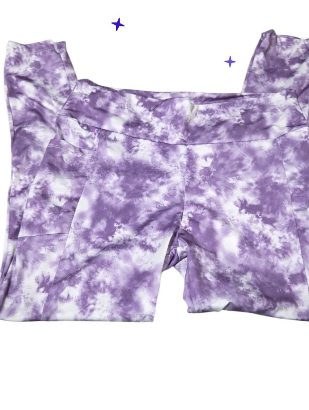 Xl YMI Purple Marbled? Yoga Pants Side Pocket